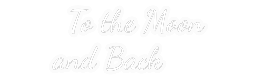 Personalizowany neon: To the Moon...