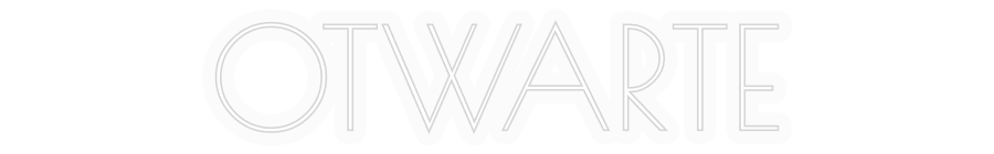 Personalizowany neon: OTWARTE