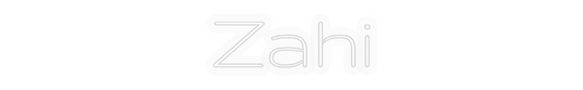 Personalizowany neon: Zahi