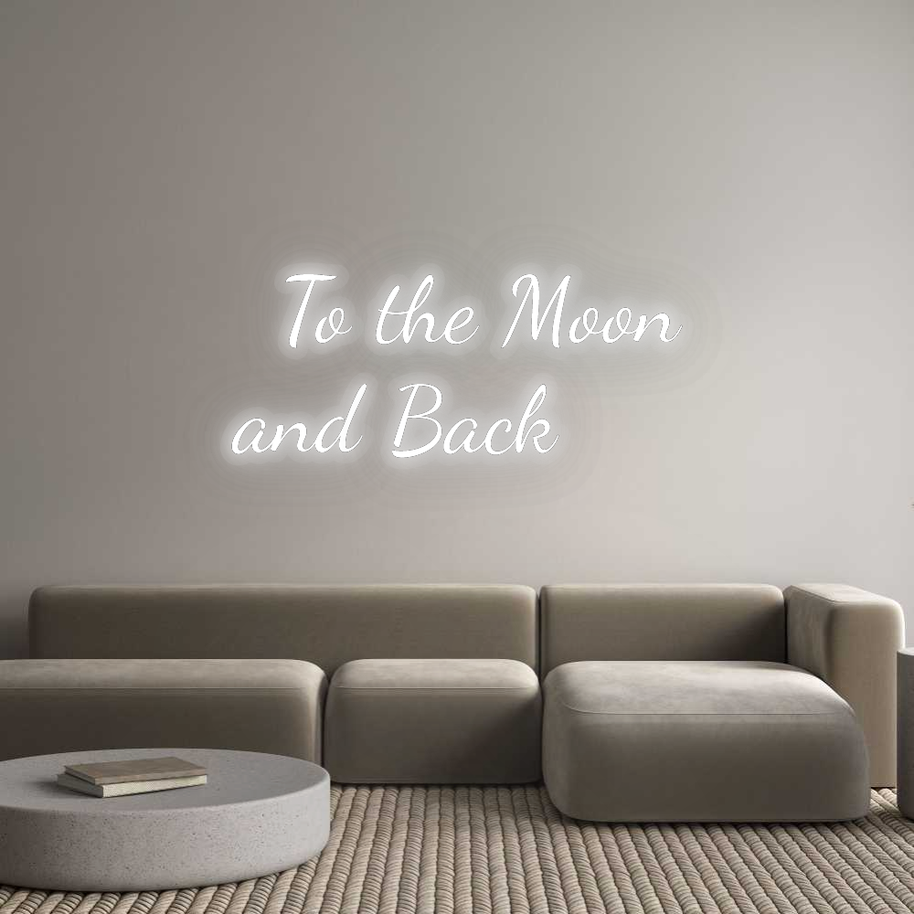 Personalizowany neon: To the Moon...