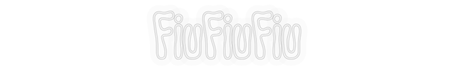 Personalizowany neon: FiuFiuFiu