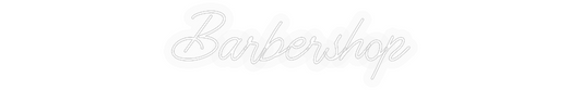 Personalizowany neon: Barbershop