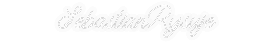 Personalizowany neon: SebastianRysuje