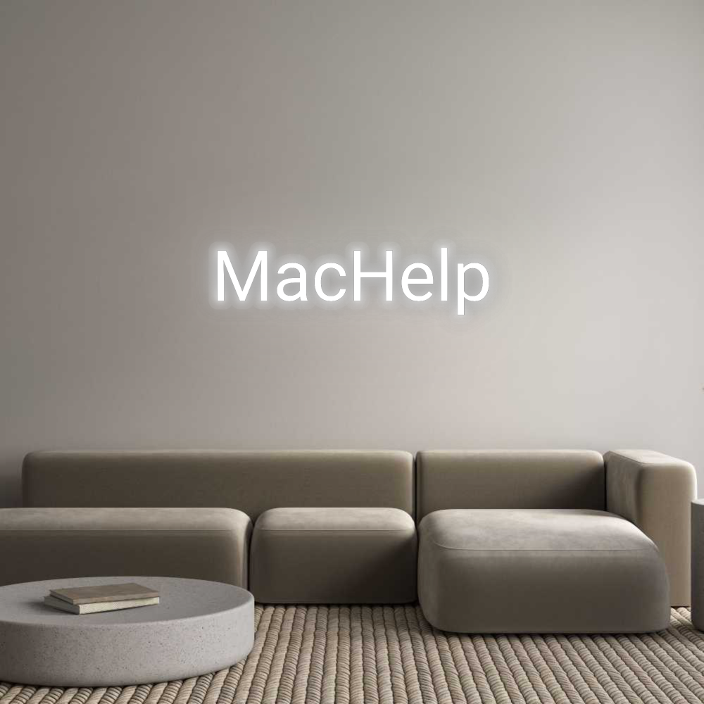 Personalizowany neon: MacHelp