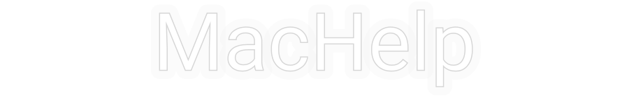 Personalizowany neon: MacHelp