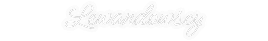 Personalizowany neon: Lewandowscy