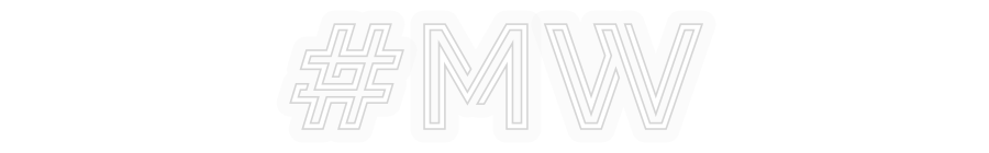 Personalizowany neon: #MW