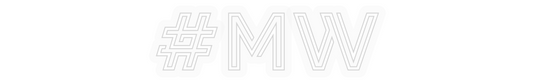Personalizowany neon: #MW