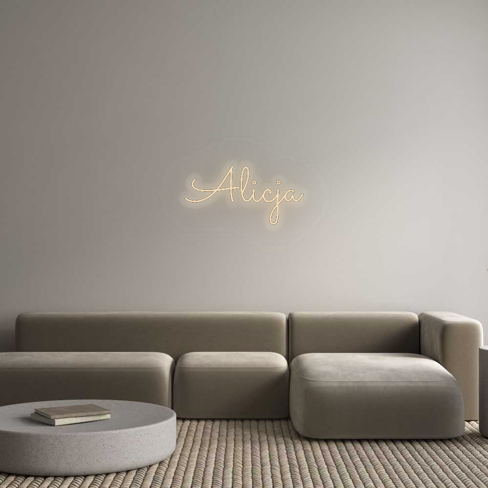Personalizowany neon: Alicja
