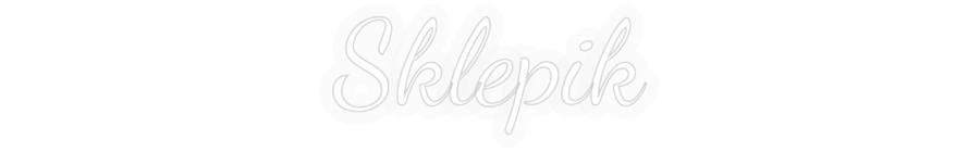 Personalizowany neon: Sklepik