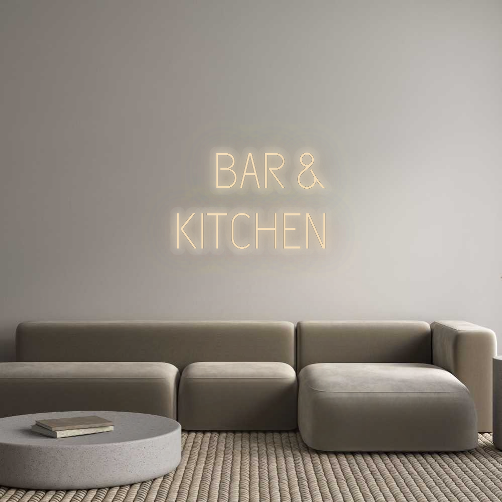 Personalizowany neon: BAR &
KITCHEN