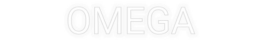 Personalizowany neon: OMEGA
