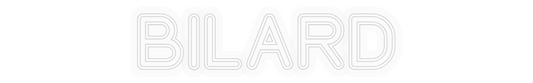 Personalizowany neon: BILARD
