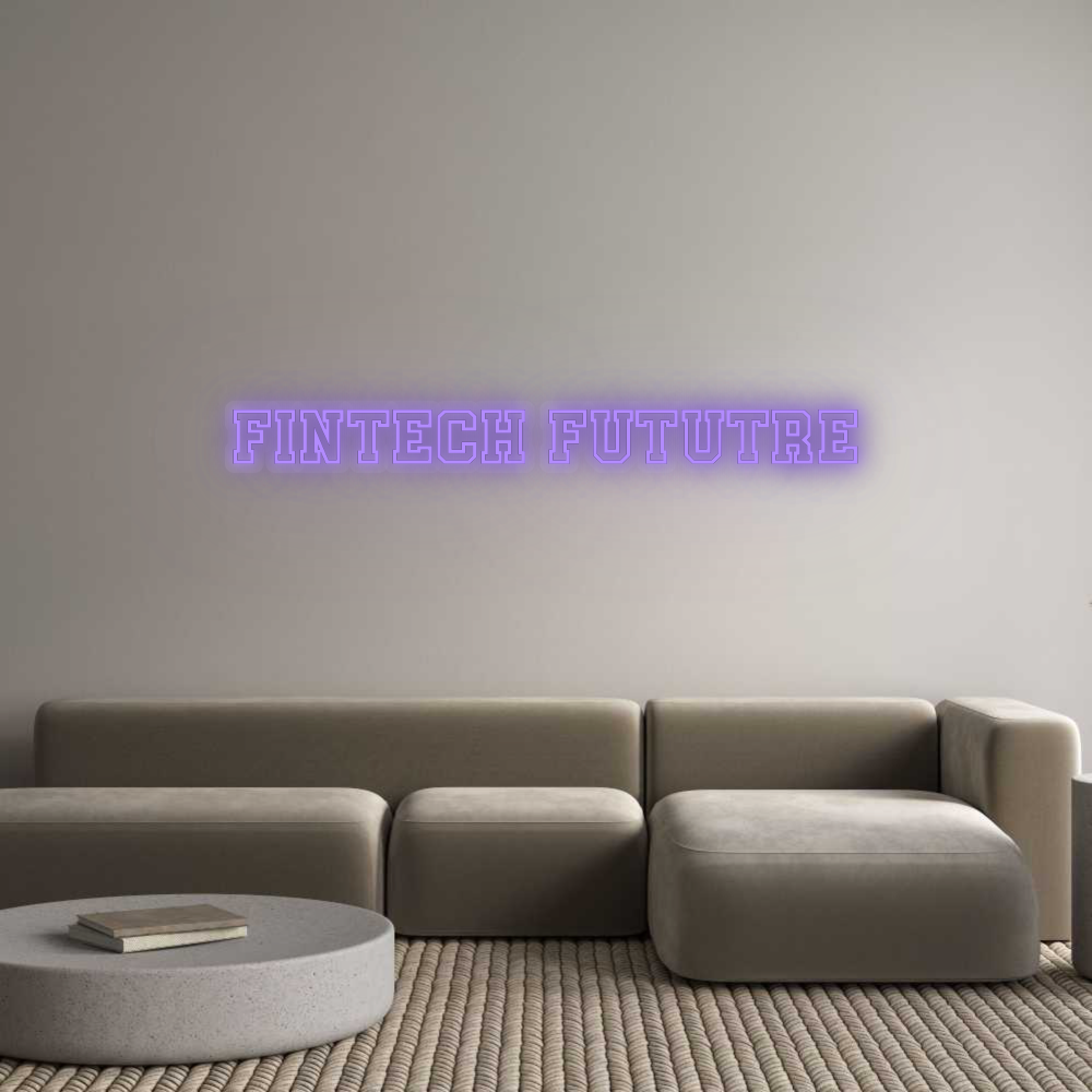 Personalizowany neon: Fintech Fututre