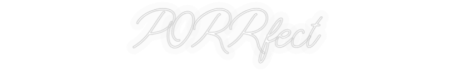 Personalizowany neon: PORRfect