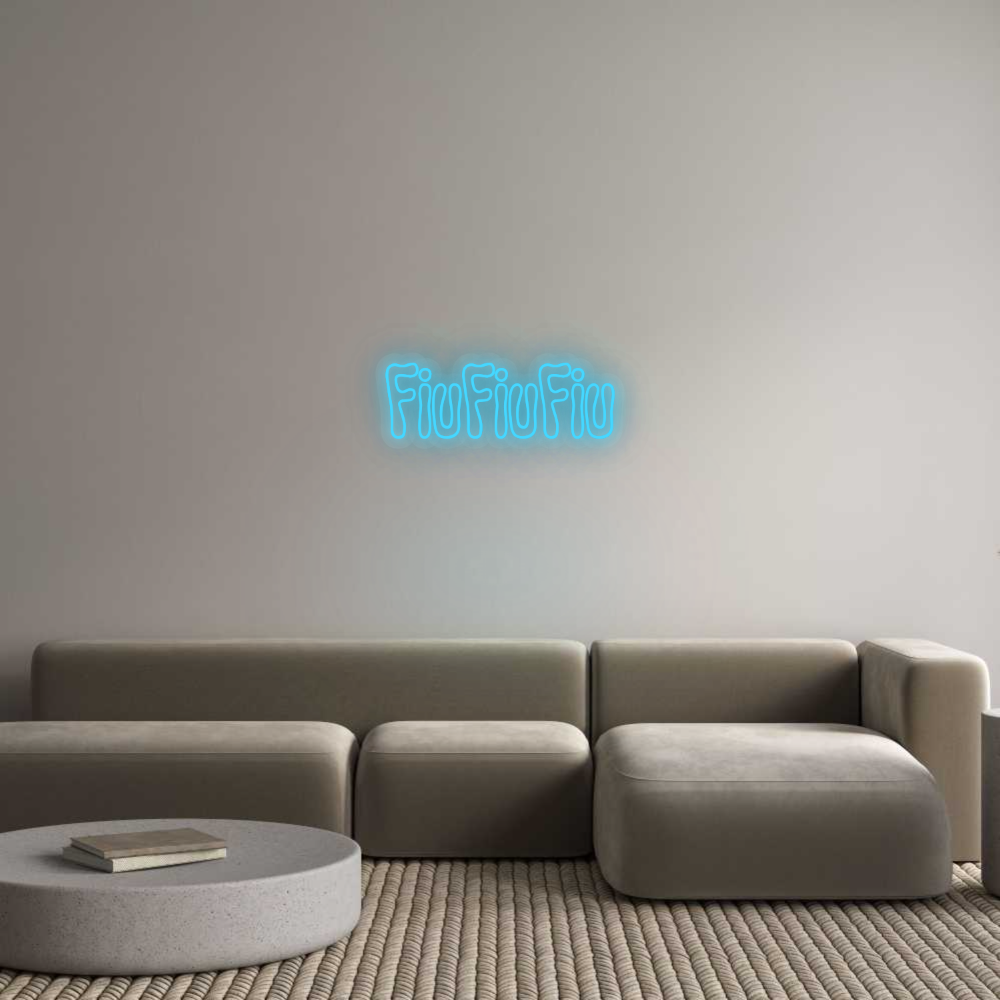 Personalizowany neon: FiuFiuFiu