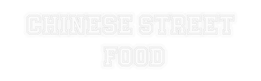 Personalizowany neon: CHINESE STREE...