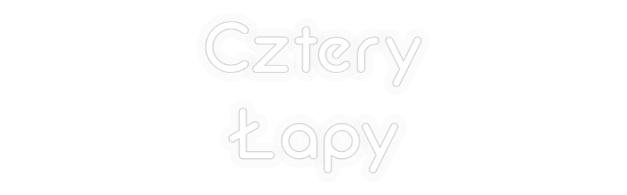 Personalizowany neon: Cztery
Łapy