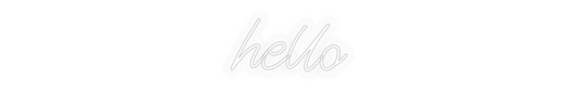 Personalizowany neon: hello
