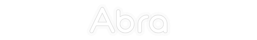 Personalizowany neon: Abra