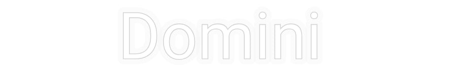 Personalizowany neon: Domini