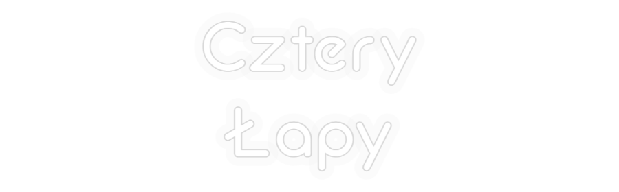Personalizowany neon: Cztery
Łapy