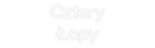Personalizowany neon: Cztery
Łapy