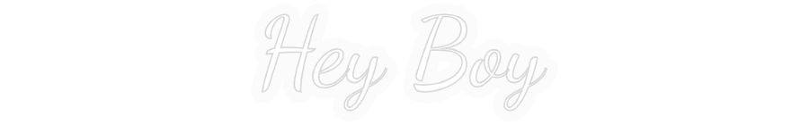 Personalizowany neon: Hey Boy