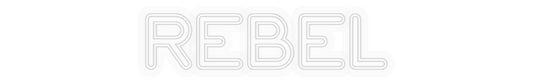 Personalizowany neon: REBEL