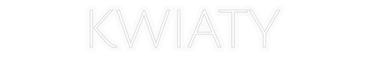 Personalizowany neon: KWIATY