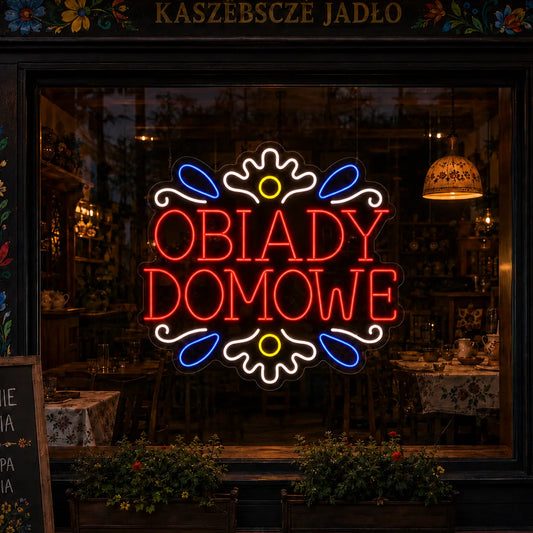 Neon "Obiady Domowe" folk