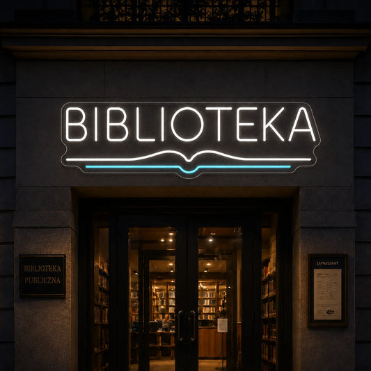 Neon "Biblioteka"