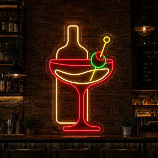 Neon Drink z Butelką