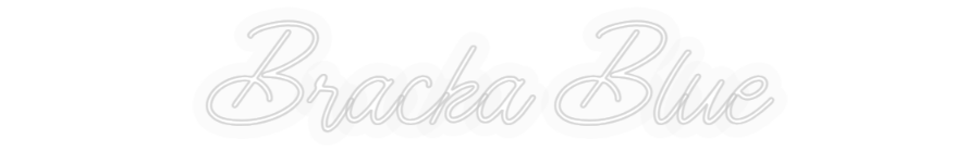 Personalizowany neon: Bracka Blue