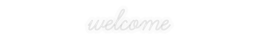 Personalizowany neon: welcome