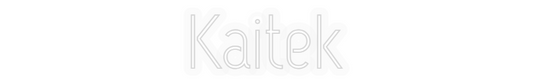 Personalizowany neon: Kaitek