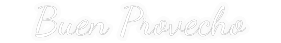 Personalizowany neon: Buen Provecho