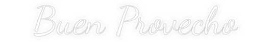Personalizowany neon: Buen Provecho