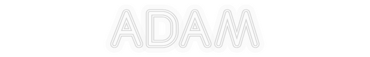 Personalizowany neon: ADAM