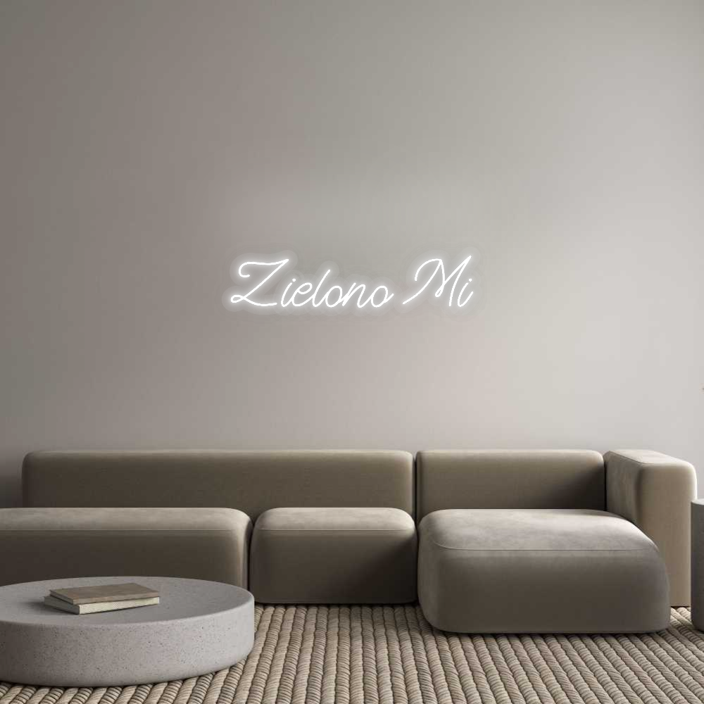 Personalizowany neon: Zielono Mi