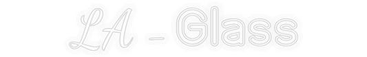 Personalizowany neon: LA - Glass