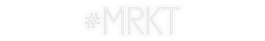 Personalizowany neon: #MRKT