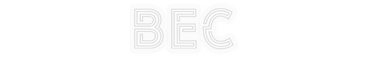 Personalizowany neon: BEC