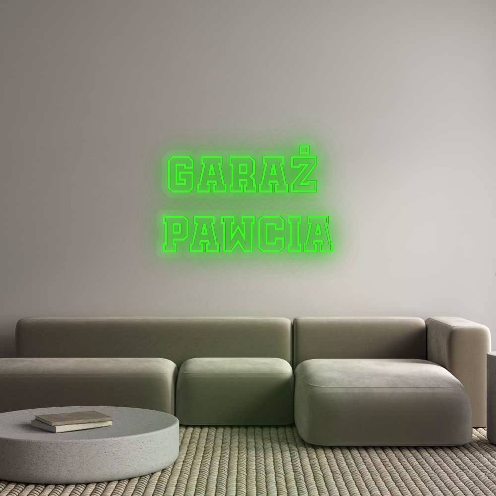 Personalizowany neon: Garaż
Pawcia