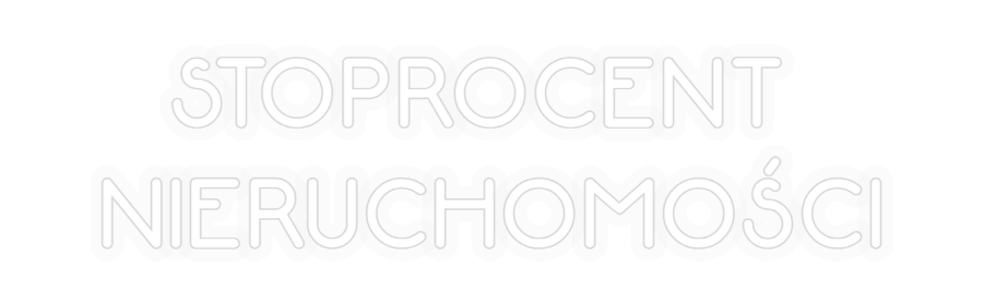 Personalizowany neon: STOPROCENT
...