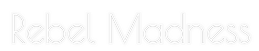 Personalizowany neon: Rebel Madness