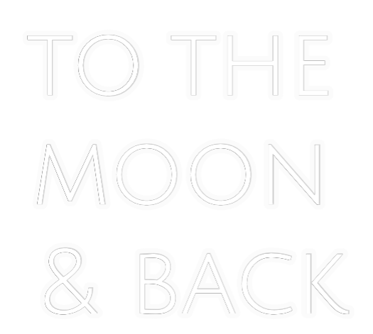 Personalizowany neon: to the
moon...