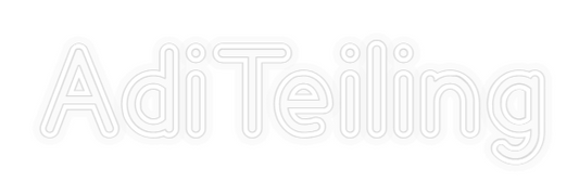 Personalizowany neon: AdiTeiling