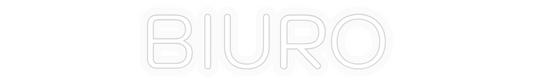 Personalizowany neon: BIURO