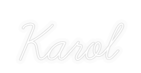 Personalizowany neon: Karol